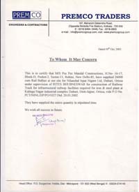 BHEL Certificate