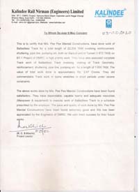 Prem Co Certificate